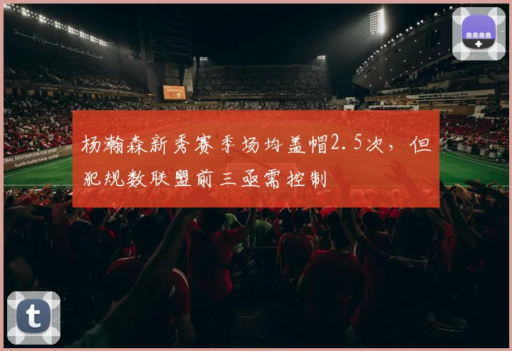 杨瀚森新秀赛季场均盖帽2.5次，但犯规数联盟前三亟需控制